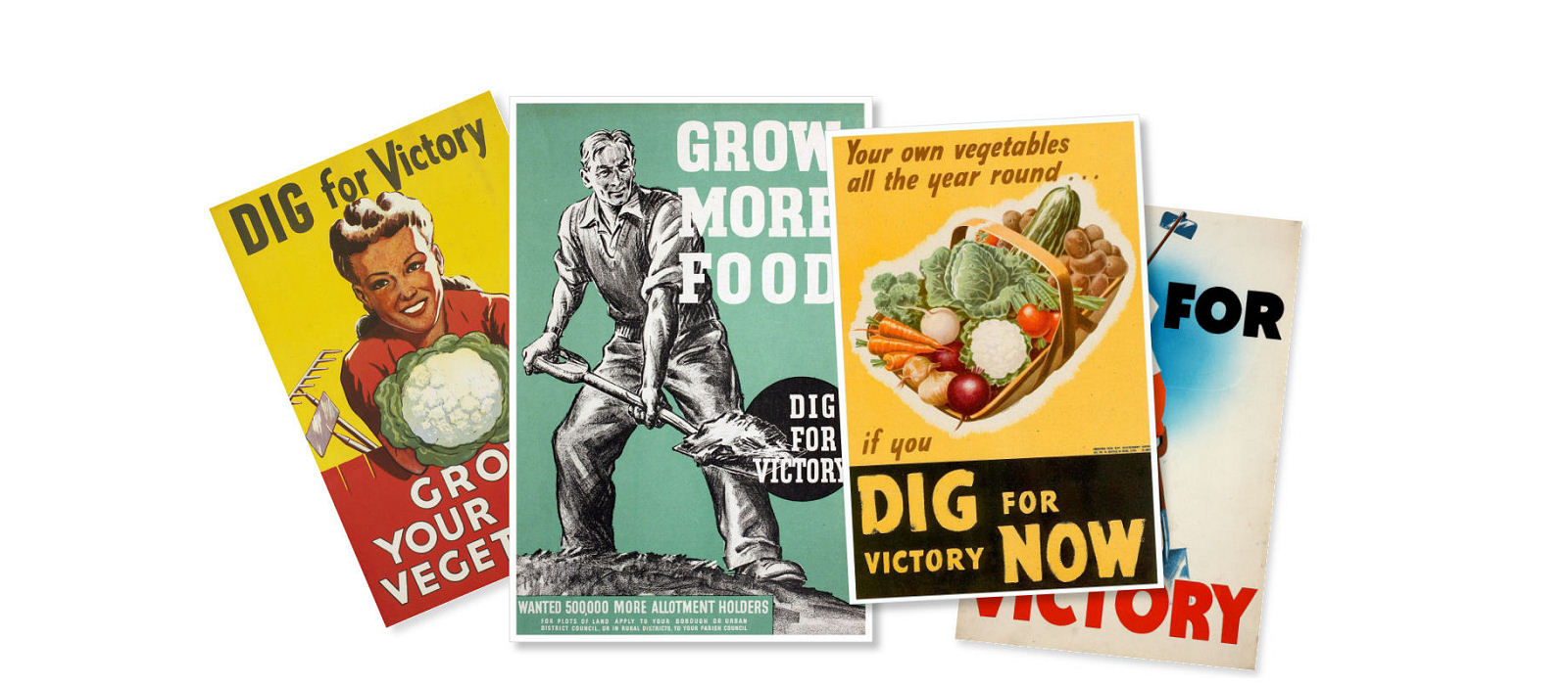 Dig for Victory campaign posters 1940 to 1945
