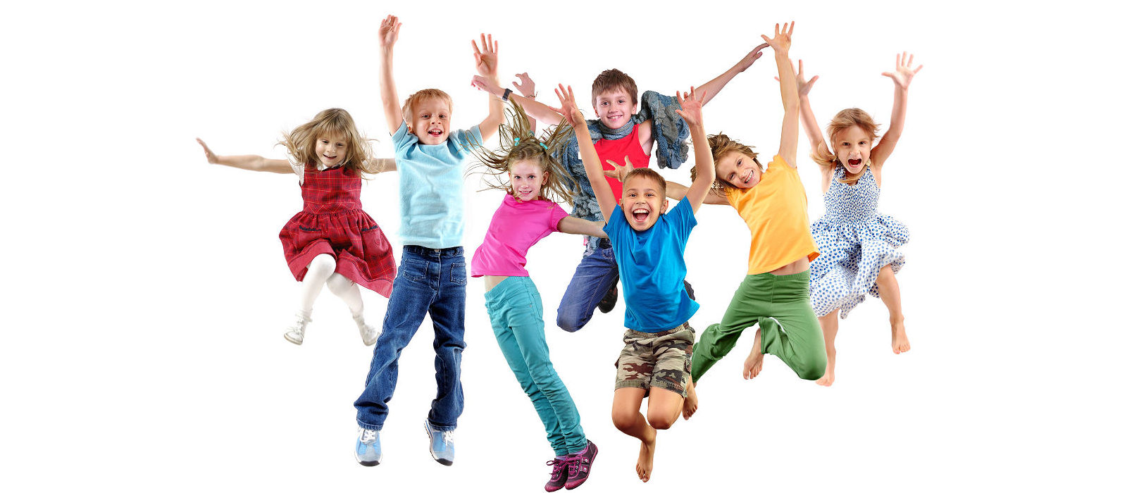 Happy kids eating vegetables!